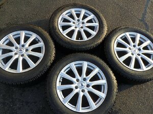 ブリジストン スタッドレスタイヤアルミホイール4本セット 215/60R17 7J 2012年製 インセット38 現状渡し品 中古品 231210