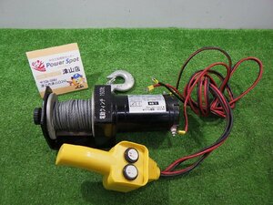 DC12V ウィンチ 1500ｋｇ 吊り機 通電確認 小型 中古品 231210