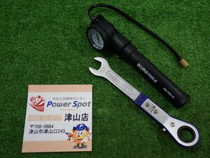 IKURA イクラ パワーボール専用圧力ゲージ付きポンプ ISK-PBA1B ラボペン レンチ セット 工具 ハンドツール 電気 電線 中古品 231217