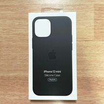 ★新品★Apple アップル 純正 iPhone 12 mini シリコンケース・ブラック　　39A35_画像1