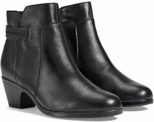 Clarks 25.5cm ботинки черный чёрный кожа кожа 5.5cm каблук балет Loafer soft стелька спортивные туфли формальный AAA193