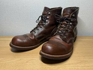 【9.5D 18年】レッドウィング 8085 アイアンレンジャー 茶 ブラウン カッパーラフ＆タフ アイアンレンジ ブーツ redwing