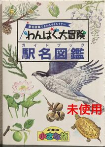 駅名図鑑てまわるクイズラリー　わんぱく大冒険　ガイドブック　駅名図鑑　JR東日本　小さな旅　鉄道　駅　イベント　印刷物　非売品