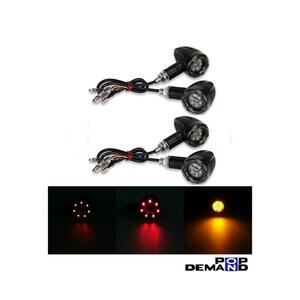 ◆即納◆汎用 LED ウインカー 砲弾型 12V 3種機能付 1台分4個セット ベンリィ90S ベンリィCD125T ベンリィCD90