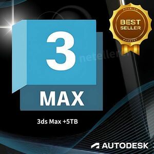 『5TBの特典付』 正規 Autodesk 3ds Max 2021/2022/2023/2024 Win 全バージョン認証可 ３台同時利用可 アップデート可　
