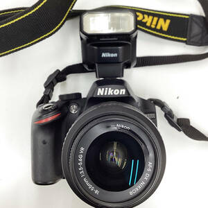 NIKON D3200デジタル一眼レフカメラ＋レンズ2本＋スピードライトSB-300セット　ジャンク品