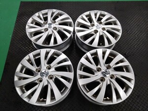 スズキ　ワゴンR　MH44　純正アルミ　14×5.5J ＋45 pcd100 4穴　4本セット　軽自動車用　中古　修理やスタッドレス等に