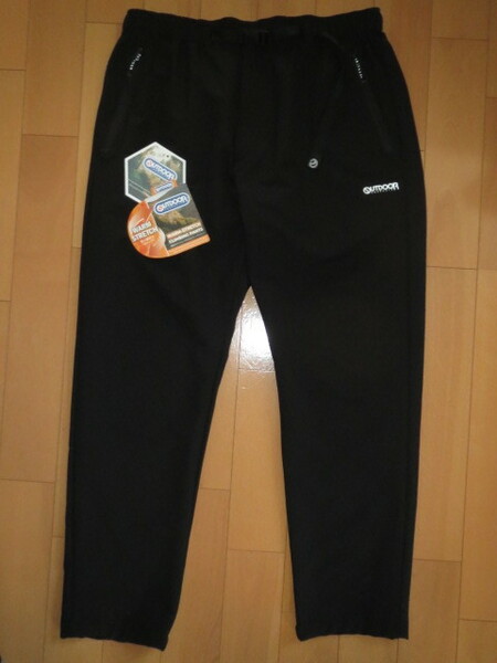 送料無料発送 OUTDOOR PRODUCTS WARM-STRETCH CLIMBING PANTS 裏起毛 ストレッチ クライミング パンツ 正規品 BLACK 4L XXL とても美品