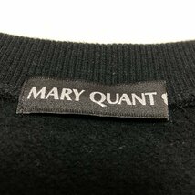 MARY QUANT　マリークワント　日本製　ロゴ デザイン　スウェット トレーナー ワンピース　ブラック/黒　M（38）266-404814-010-3_画像3