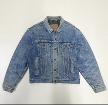 ●90s Levi’s リーバイス Gジャン デニムジャケット 裏地あり 70506-0316 刻印527 スモールe USA製 サイズ40 ブルー系 メンズ 1.3kg●_画像1