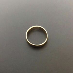 K18 シンプル リング 指輪 造幣局検定入り 約2.2g サイズ12号ゴールド うぶ品