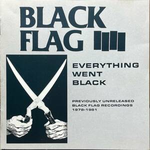 (C29H)☆USハードコアPunkレア盤/ブラック・フラッグ/Black Flag/Everything Went Black☆