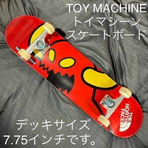 *+期間限定+* 【格安良品 正規品 TOY MACHINE トイマシーン コンプリートスケートボード 赤色 デッキサイズ 7.75インチ】