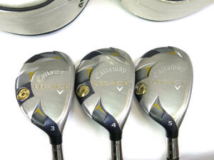 12◆callaway/キャロウェイ◆フェアウェイウッド 3本セット LEGACY/レガシー 3/4/5 SPEED METALIX Z 55H/SR/ヘッドカバー2個付き