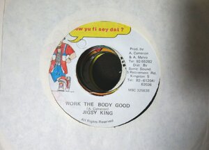 ★★JIGSY KING WORK THE BODY GOOD ★ レゲエ / ダンスホール★7インチレコード★8738EPR