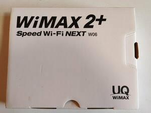 【中古動作確認品】UQ WiMAX Speed WiFi NEXT　W06　HWD37SKU　ブラック×ブルー