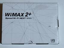 【中古一部動作確認品】UQ WiMAX2+ Speed WiFi NEXT WX05　NEC NAD35SWU ピュアホワイト_画像1