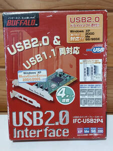 【中古動作未確認品】BUFFALO USB2.0インターフェースボード　IFC-USB2P4