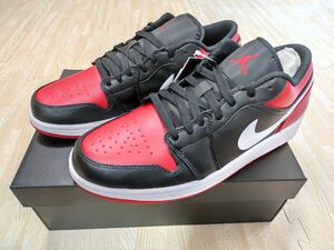 NIKE AIR JORDAN 1 LOW black/gym red-white 553558-066 ブラック ジムレッド