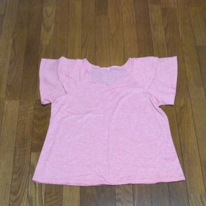 Tシャツ 半袖ピンク、レディース!2XLサイズ!古着!