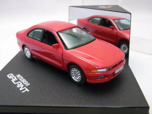 ★海外三菱ディーラー特注品?!★MITSUBISHI GALANT Red 1/43【EA0/EC0 前期型 ギャラン VR-G/Viento系】左右ドア開閉!非売品★検:VR-4 4G93