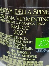 セール　高額バルバレスコ　ラ・スピネッタトスカーナで生産する　ヴェルメンティーノ　２０２２　参考上代約５０００円　９本出品中_画像2