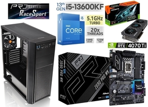 ★第13世代 intel i5-13600KF/RTX4070Ti/Z690/DDR4 32GB/M.2SSD 500GB/850W/Win11 Pro/Office2021 Pro