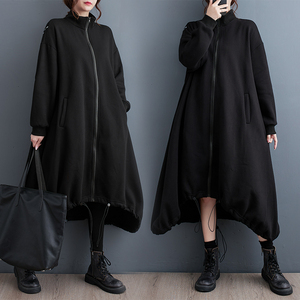 [ including in a package 1 ten thousand jpy free shipping ] autumn new work * lady's * casual * easy large size * cardigan * plain * coat * long height One-piece *F