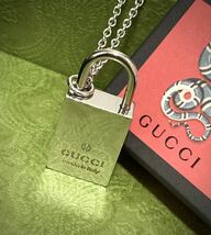 【即決/送料込み】希少 GUCCI/グッチ パドロック/カデナ/南京錠 ネックレス/ペンダント シルバーカラー_画像7