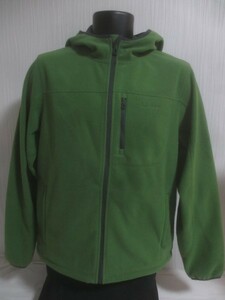 ★150■男アウター■着浅L.L.Bean Men'sフリースパーカアウター/USED/Ｓ(USサイズ)/抹茶系/裏地無し/刺しゅうロゴ