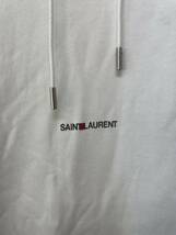 サンローラン メンズ シグネチャー スウェットパーカー ホワイト SAINT LAURENT_画像2