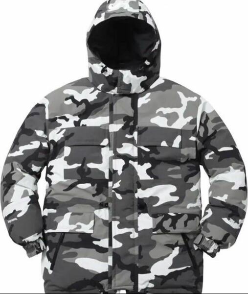 即発Mサイズ Supreme downtown down parka 迷彩 2016FW 新品 国内正規 スノー　カモフラ