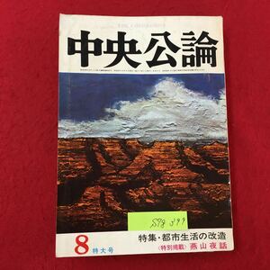 S7g-399 中央公論 昭和41年8月1日発行 特集:都市生活の改造 現代日本の精神状況 中国の孤立化は何をもたらすか 毛思想学習運動の分析