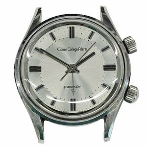 １円～ シチズン CITIZEN カレッジ アラーム parawater 17 時計 メンズ ブランド ヘッド 手巻き ステンレス SS (v0078589100)