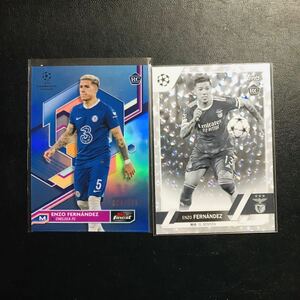 (RC) Enzo Fernandez / 2022-23 Topps Finest UEFA Club Competitions /150 /275 ルーキーカード 2枚 エンソ・フェルナンデス チェルシー