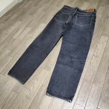 希少☆90s Vintage OLD Levi's 626 先染め ブラックデニム スリム ボトムス 赤タブ W30 ビンテージ オールド リーバイス 日本製 古着 USED_画像3