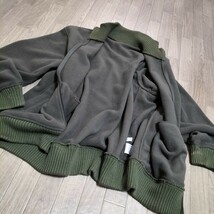 ★00s OLD UNIQLO ブルゾン フリース フルジップ メンズ サイズL カーキ 緑 無地 旧タグ ビンテージ オールド ユニクロ アメカジ 古着 USED_画像6