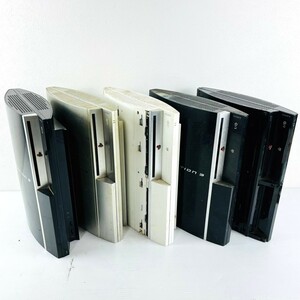 ★62【ジャンク／5台セット】★封印シールあり★ SONY PS3 本体 厚型 CECHH00 CECHB00 ホワイト 白 ブラック 黒 プレステ3 PlayStation3