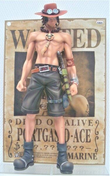 バンプレスト ワンピース スーパーDX THE PORTGAS・D・ACE ポートガス・D・エース フィギュア 高さ約26cm