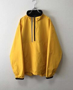 90's NIKE VINTAGE ナイキ ビンテージ ナイロン ハーフジップ アノラック パッカブル ジャケット 黄色 イエロー エルエルビーン アディダス