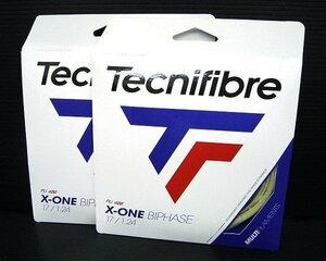 《大関質店》Tecnifibre テクニファイバー ガット X-ONE BIPHASE 17/1.24 01GXO124XN エックス・ワン・バイフェイズ 2本セット 未使用