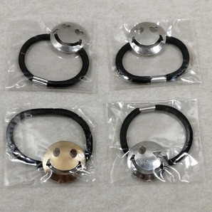 ●○スマイル ヘアゴム 4つまとめて アンティークデザイン NICOゴムバンド○●