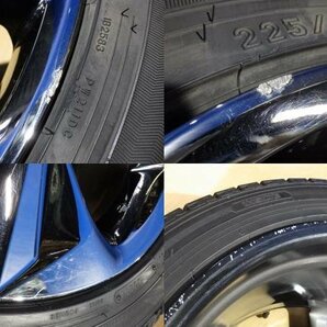 クラウン AZSH21 純正 アルミ 4本 メッキ 18-8J 114.3-5H スタッドレス 225/45R18 ダンロップ WM02 2019年 【個人宅直配不可】の画像7