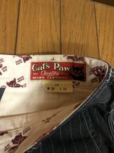 1円スタート！　キャッツポウ　cat's paw ワークパンツ　ウォバッシュ　w32 l32_画像2