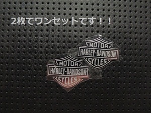 【ハーレーダビッドソン】 カッティングシール /63/ 金属製 メタルステッカー シール エンブレム タンク ヘルメット 耐熱と防水仕様