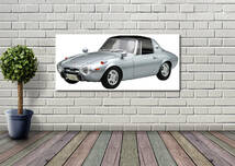新品 トヨタ S800 エスハチ タペストリー ポスター /165/ 映画ポスター 壁 ガレージ装飾 フラッグ バナー 看板 旗 テーブルクロス_画像1