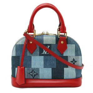 LOUIS VUITTON ルイ ヴィトン モノグラムデニム アルマBB ハンドバッグ 2WAY ショルダーバッグ パッチワークの画像1