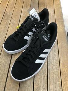 Adidas スニーカー　黒　本革　サイズ25 新品 