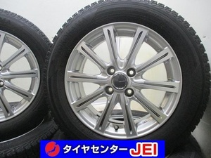 15インチ 185/65R15 5.5J+42 100 コンパクトカー IG50+ 中古スタッドレスタイヤホイール【4本セット】 送料無料(SA15-3876）