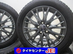 15インチ 185/60R15 6J+43 100 IG50+ シエンタ 中古スタッドレスタイヤホイール4本セット送料無料(SA15-3879）